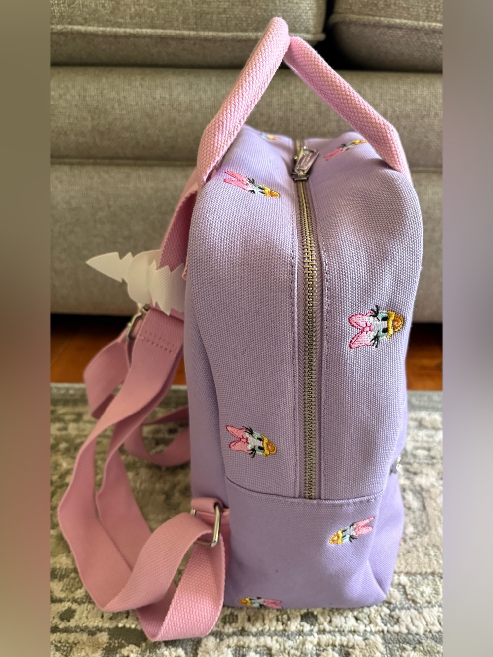 Loungefly Disney Daisy Duck Mini Canvas Backpack - Picture 3 of 6